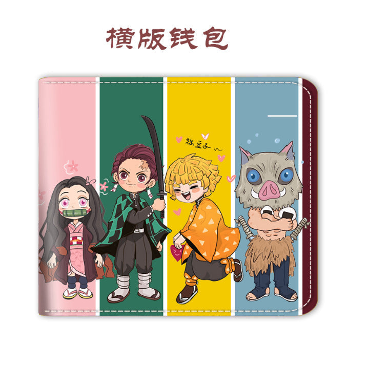 Cartoon colorful outer zipper wallet  (Minimo de compra 2）MIC-CSP012