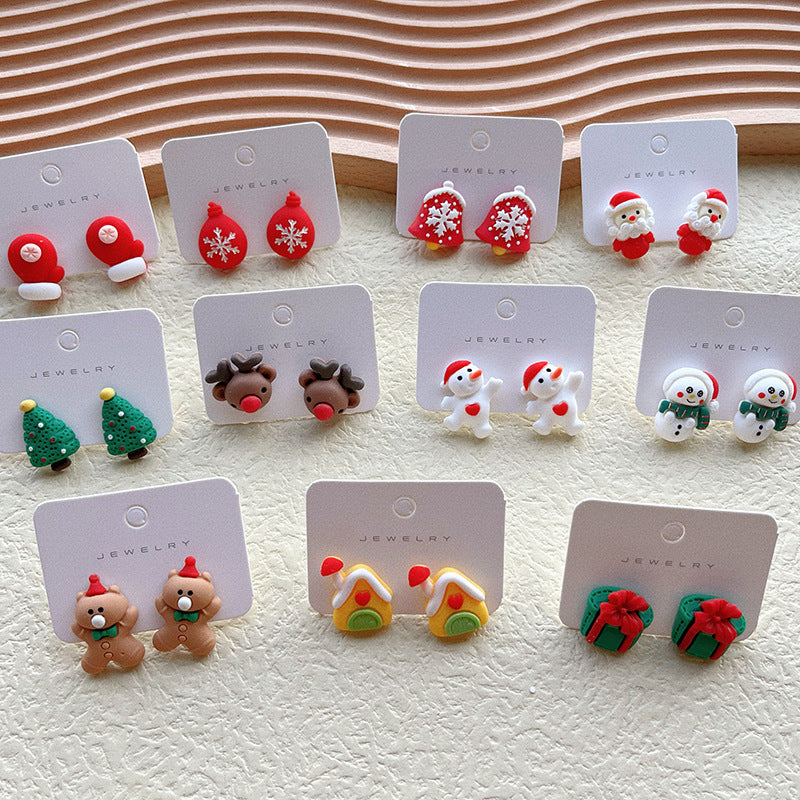 Hot selling alloy Christmas earrings (Minimo de Compra 2) MYA-PingH034