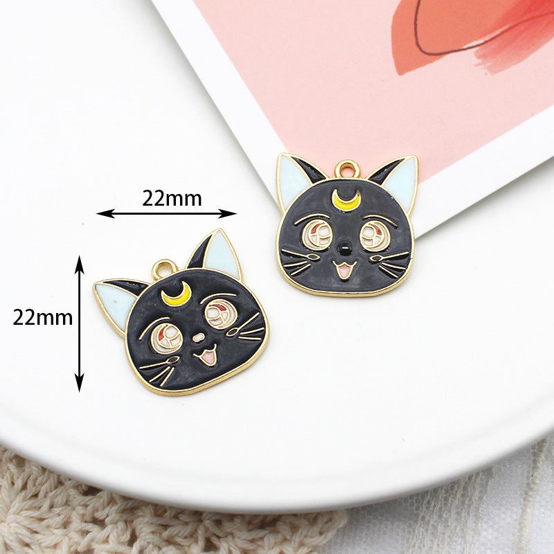 Alloy cartoon beautiful girl warrior pendant (Minimo de Compra 10) MYA-JingX015