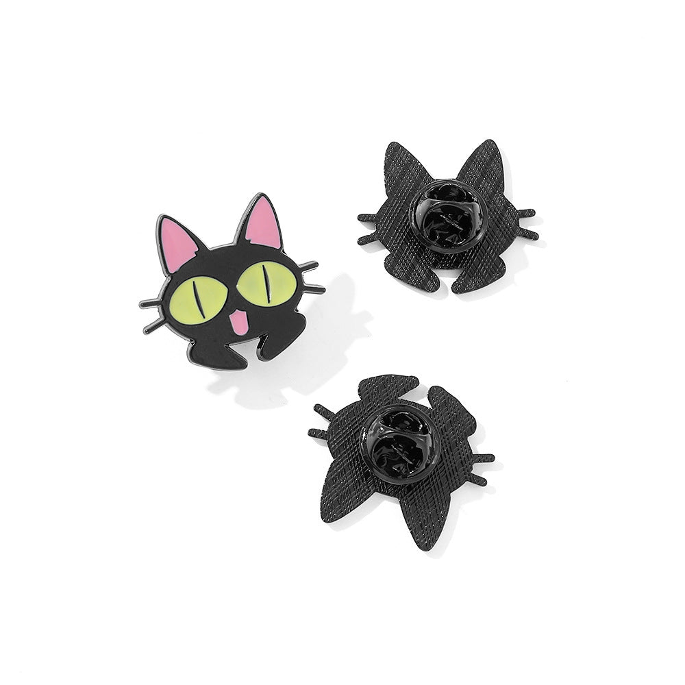 Alloy Halloween Cat Breast Needle (Minimo de Compra 2) MIC-ShengY043