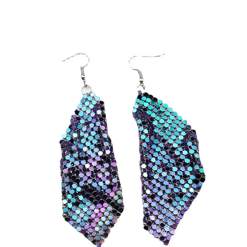 Acrylic Lightning Mouth Colorful Earrings MIC-DuAi007