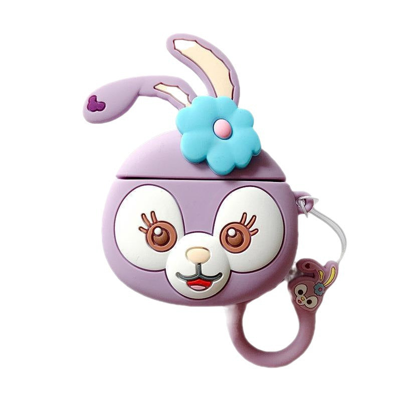 Silicone cartoon rabbit earphone case (Minimo de compra 2) MIC-JLF009