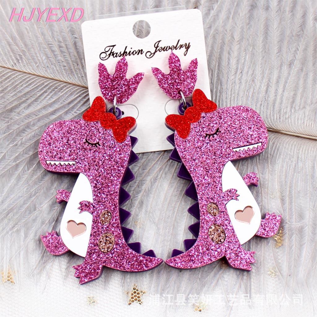 Acrylic Cute Dinosaur Egg Earrings (Minimo de compra 5) MYA-XiaoY021