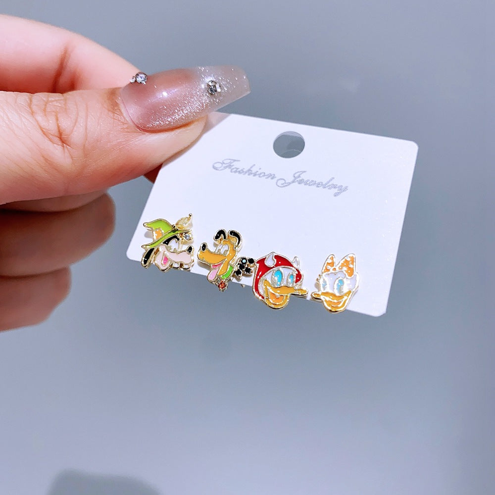 Alloy cute cartoon earrings MIC-MingC026