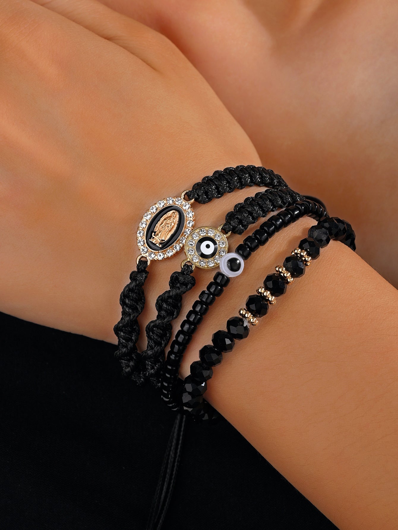 Alloy Bohemian style Madonna bracelet (Minimo de Compra 2) MIC-LeM003