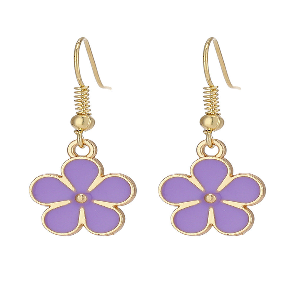 Acrylic Small Flower Earrings (Minimo de compra 2) MYA-YiD031