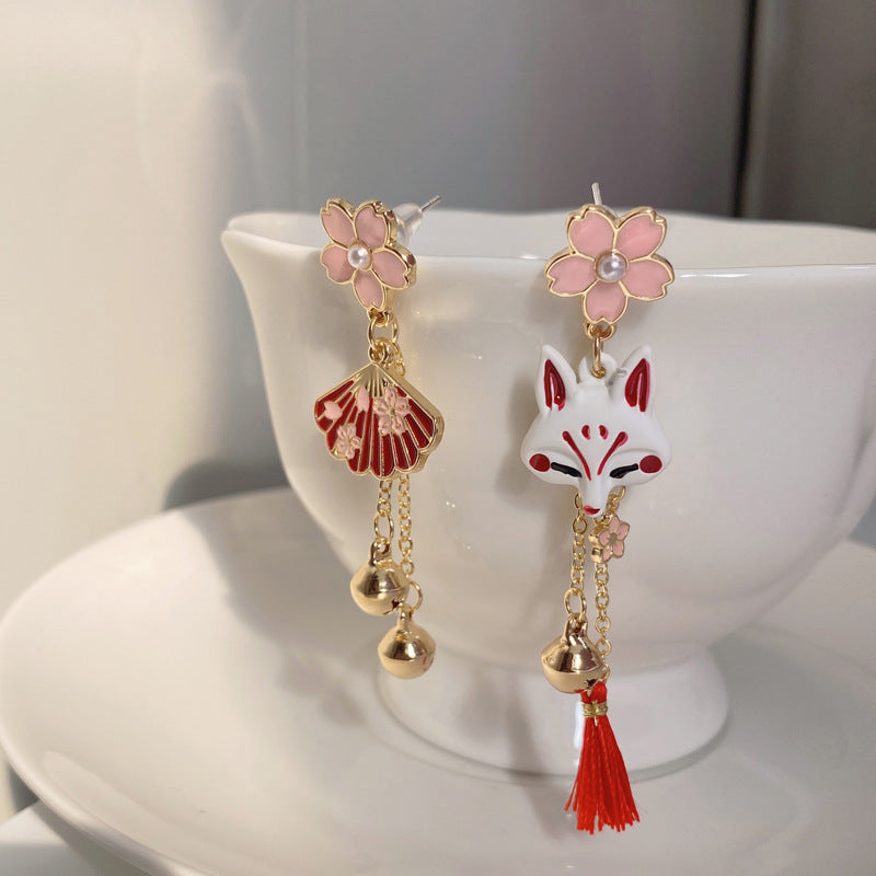 Asymmetric alloy tassel earrings (Minimo de compra 2) MYA-YBY035