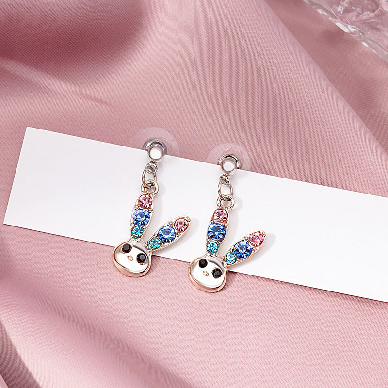 Alloy Panda Fruit Earrings MIC-MDD170