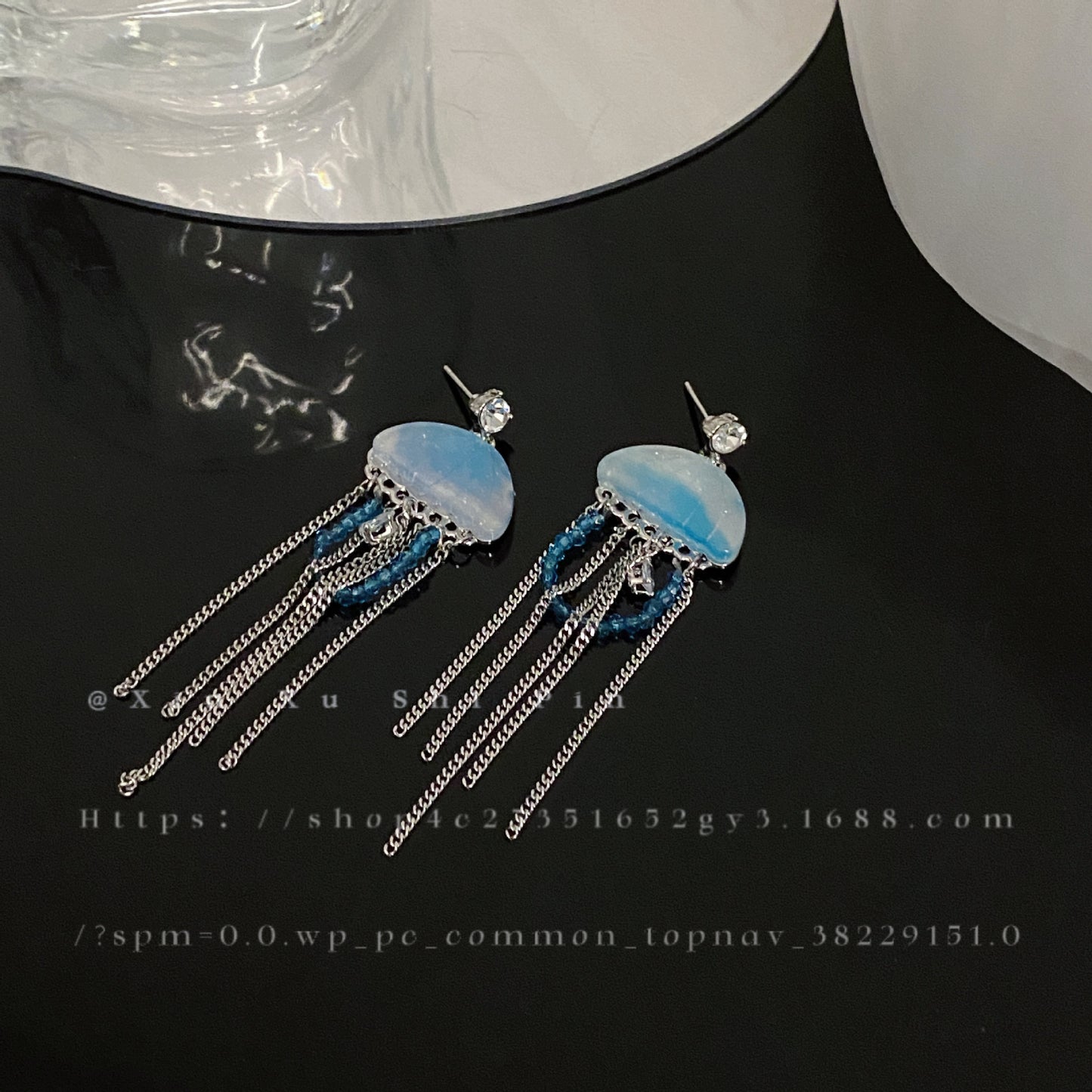 Alloy exquisite feng shui mother tassel earrings MIC-XinXu016