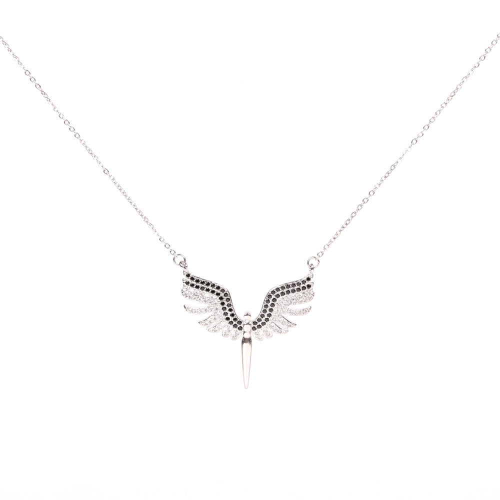 Bronze Angel Wings Necklace MIC-TianY018