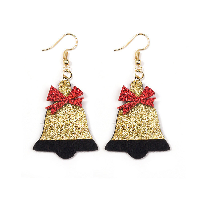 Alloy cartoon Santa Claus earrings MIC-QingH018