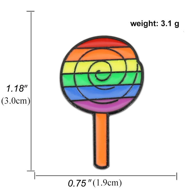 Alloy cartoon colorful flag brooch (Minimo de Compra 2) MIC-BaiF007