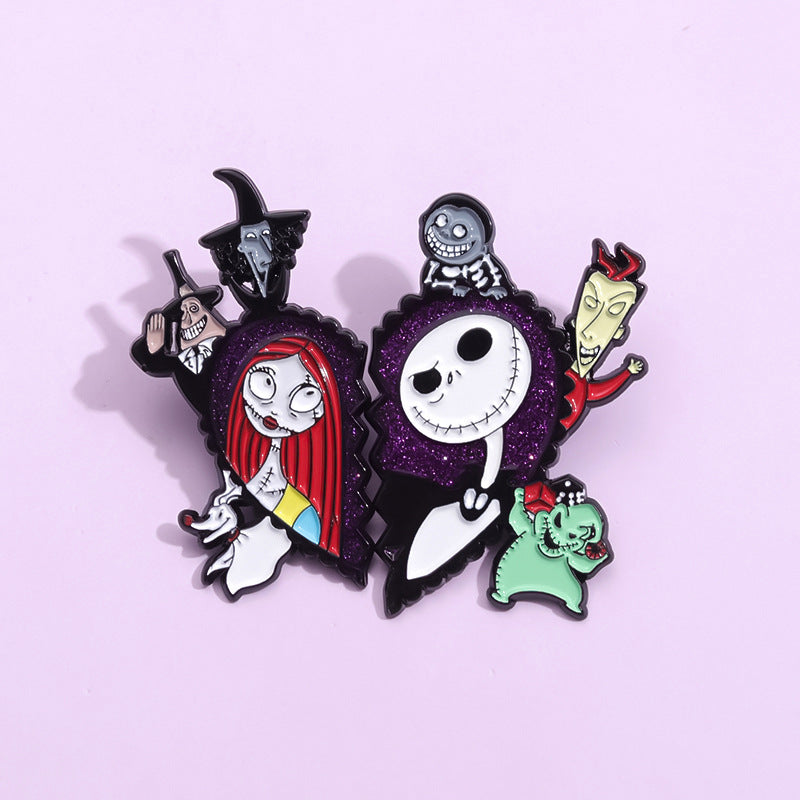 Alloy Halloween cartoon style brooch MIC-ZhuoB010