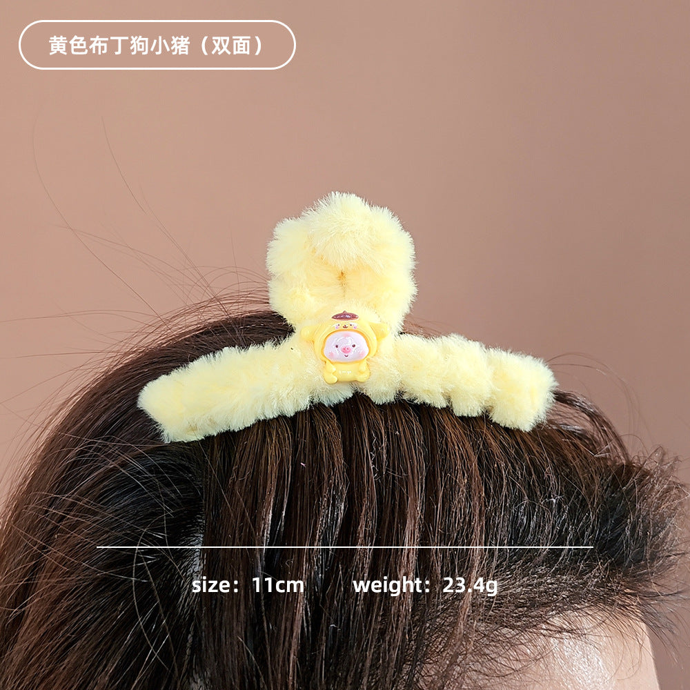 Plush cartoon cute hair clip MYA-WoD006