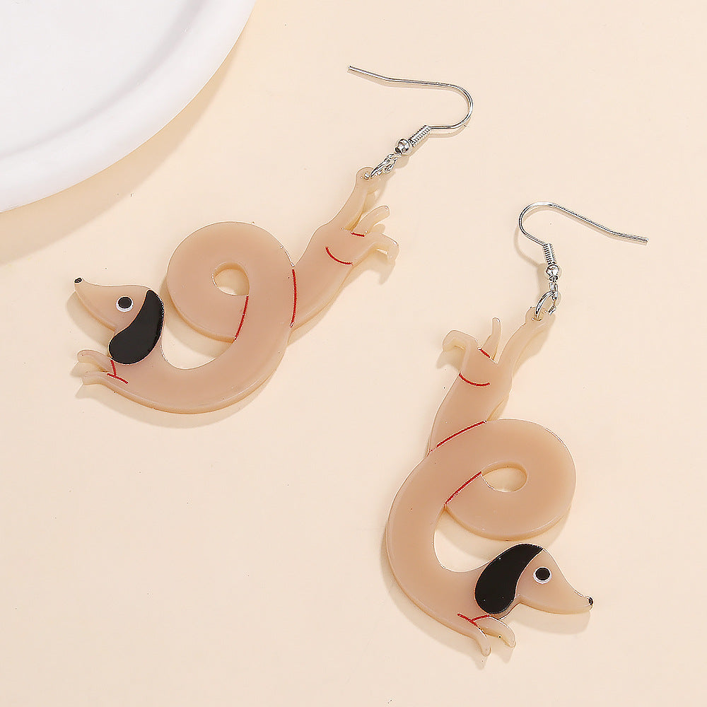 Acrylic new dog earrings (Minimo de compra 5) MYA-ManT034