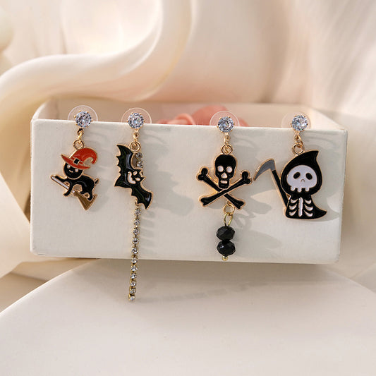 Acrylic horror and funny ghost earrings MIC-HongC031