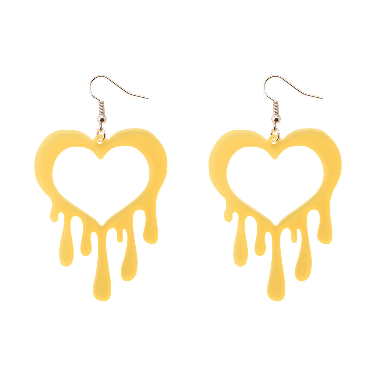 Alloy Colorful Love Earrings (Minimo de compra 2) MIC-ManT029