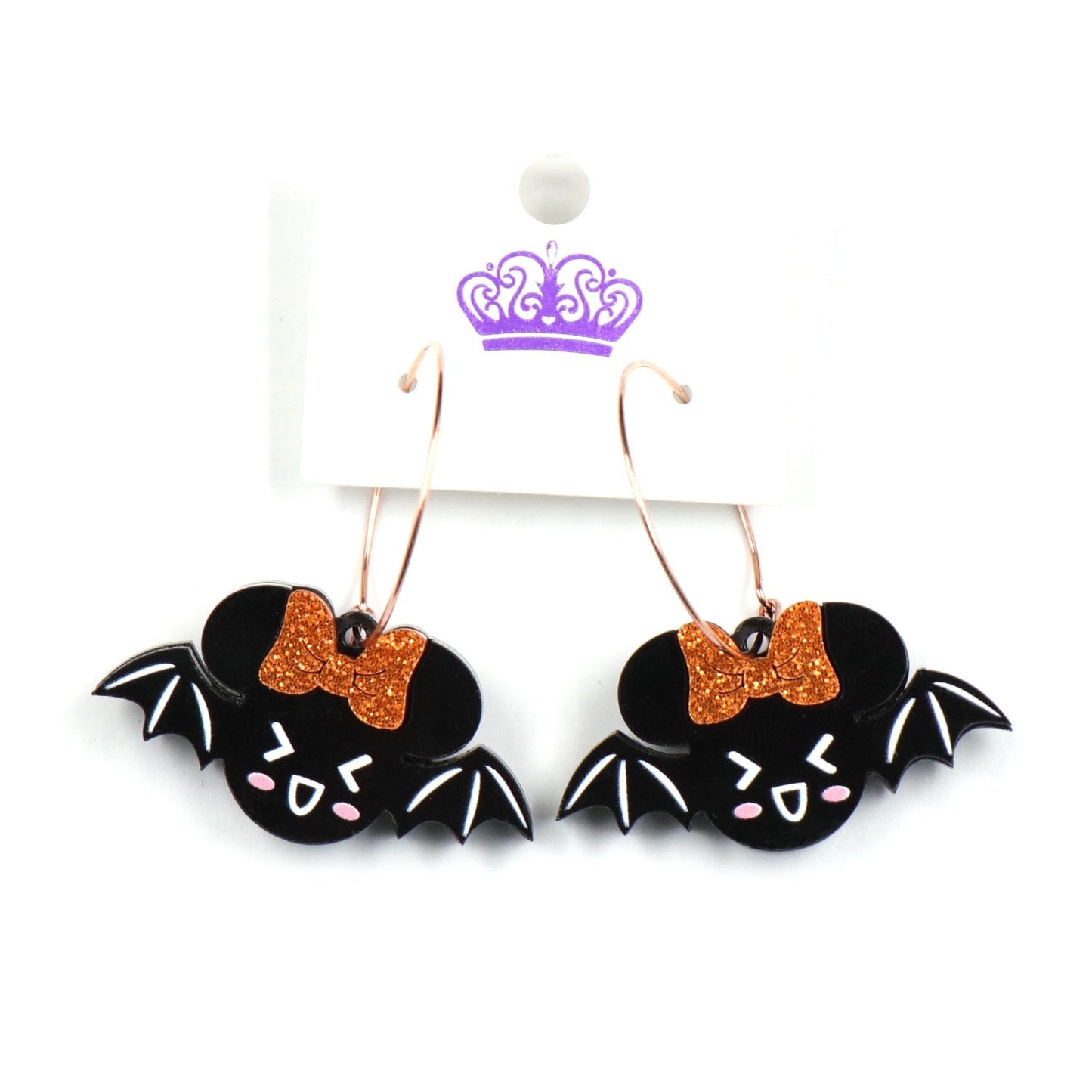 Acrylic Bat Earrings （Minimo de compra 5） MYA-XiaoY017