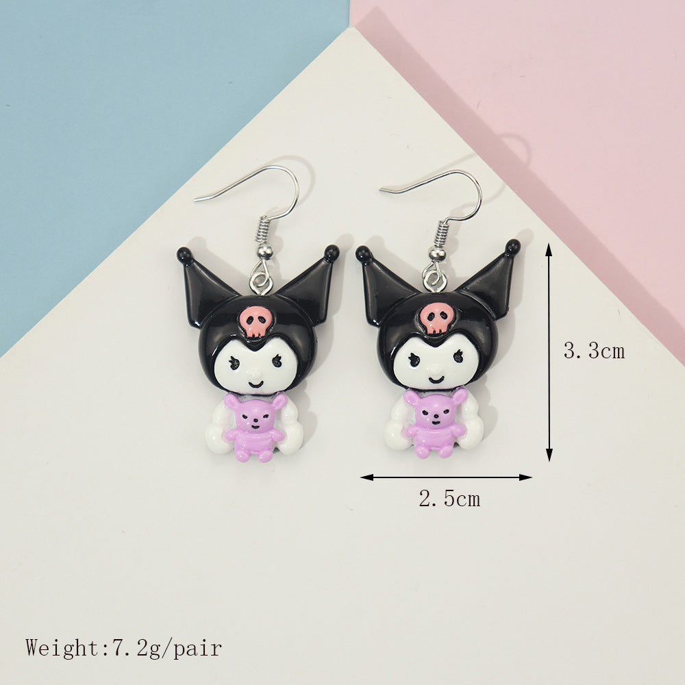 Alloy cartoon animal earrings MIC-NiQ016