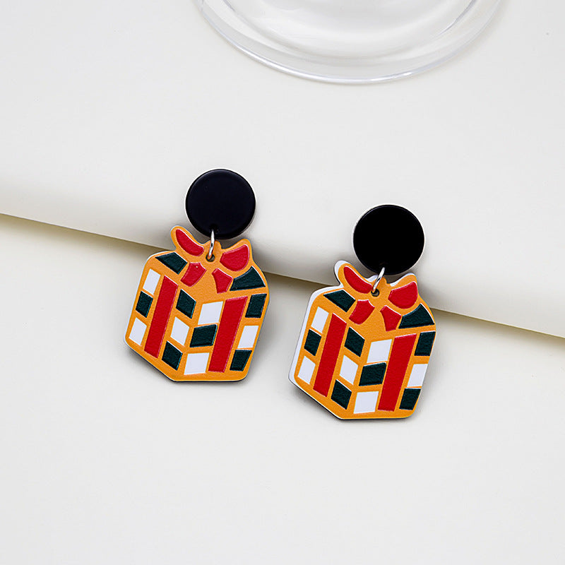 Acrylic Christmas Day Earrings (Minimo de Compra 2) MYA-MDD093