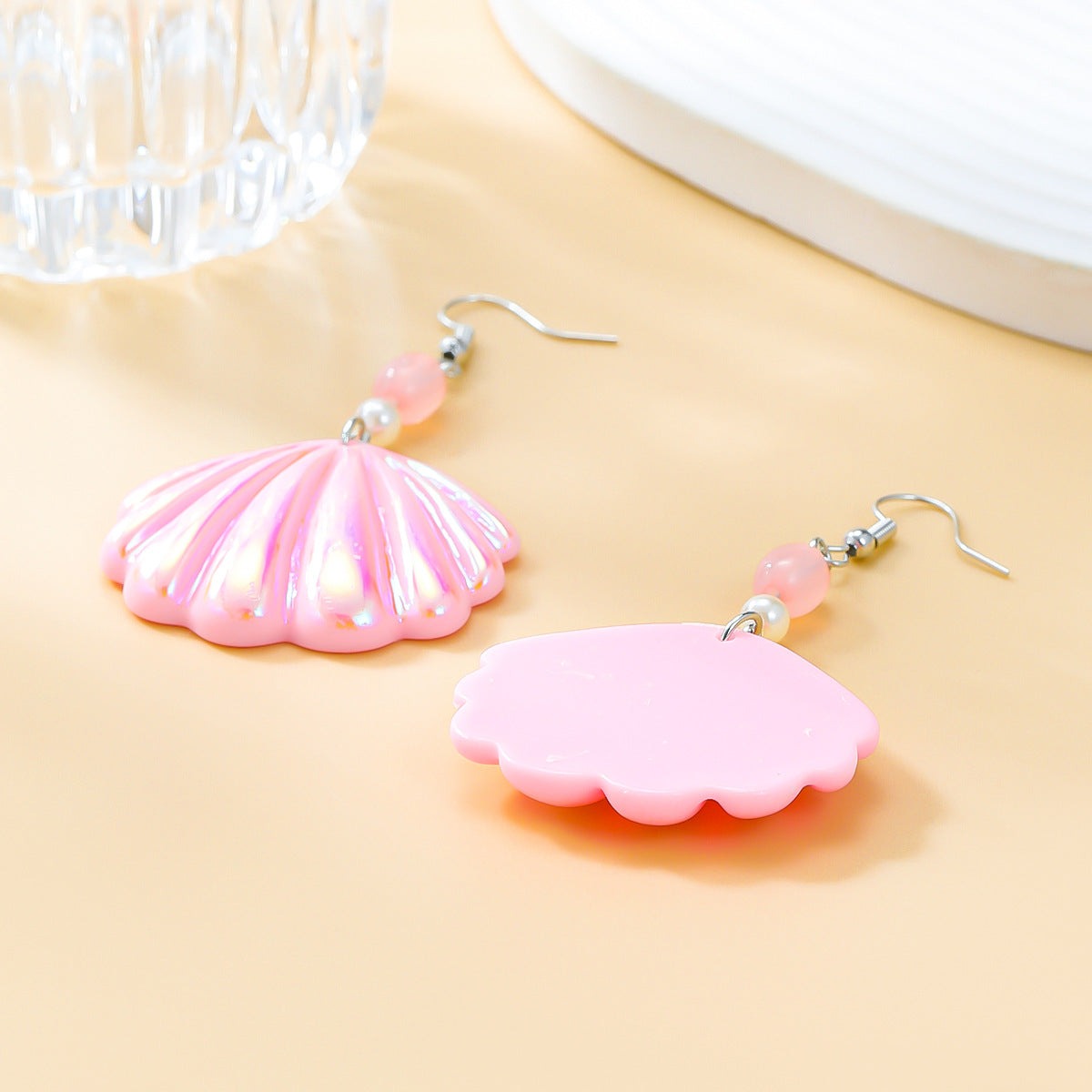 Alloy Holiday Style Shell Earrings MIC-JiuL012