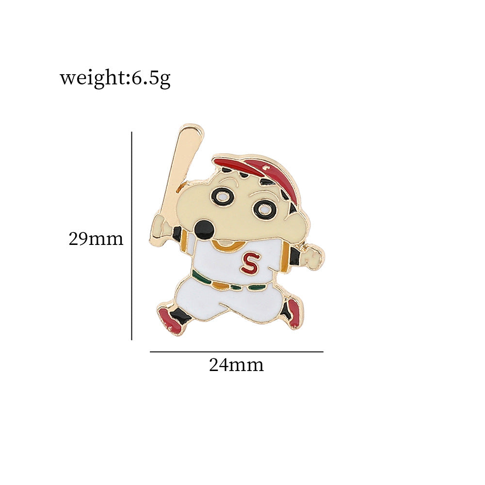 Alloy crayon small new brooch (Minimo de Compra 10) MIC-ShengY013