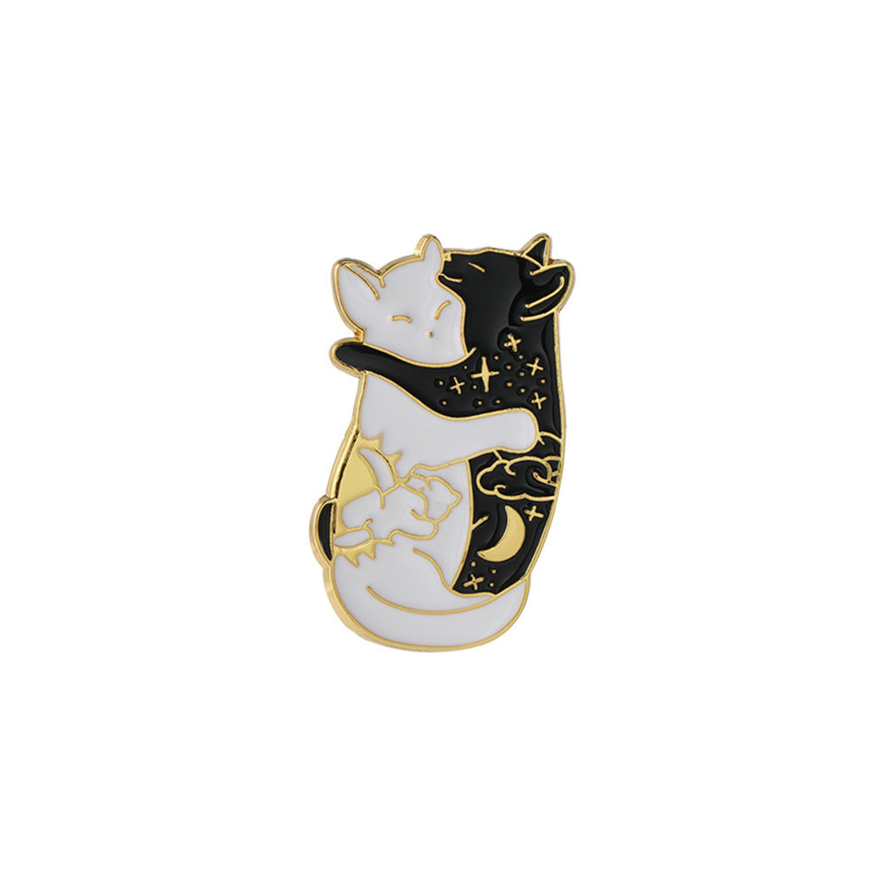 Alloy creative combination cat brooch (Minimo de compra 2) MIC-ZhiJ012