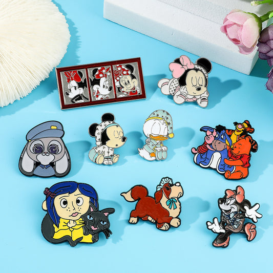 Alloy cartoon brooch (Minimo de Compra 2) MIC-QiS030