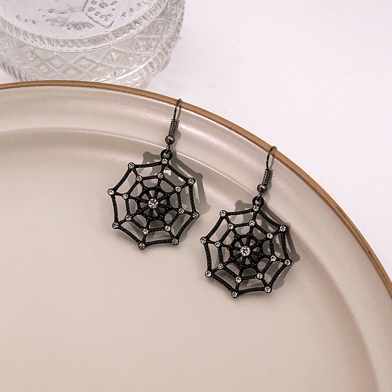 Acrylic Halloween Ghost Spider Earrings MIC-MDD038