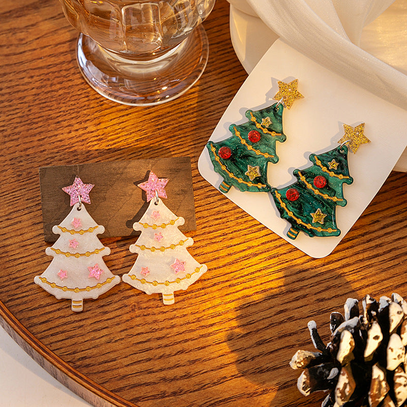 Alloy Christmas Snowman Earrings (Minimo de Compra 2) MIC-MDD103