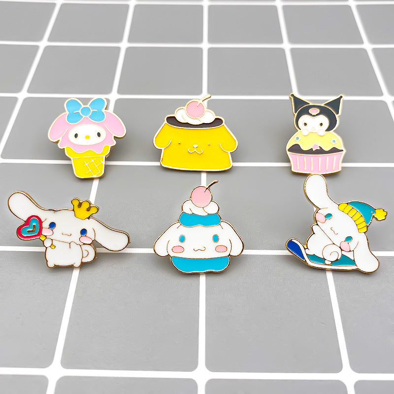 Alloy cute sled brooch (Minimo de compra 2) MIC-FuD003