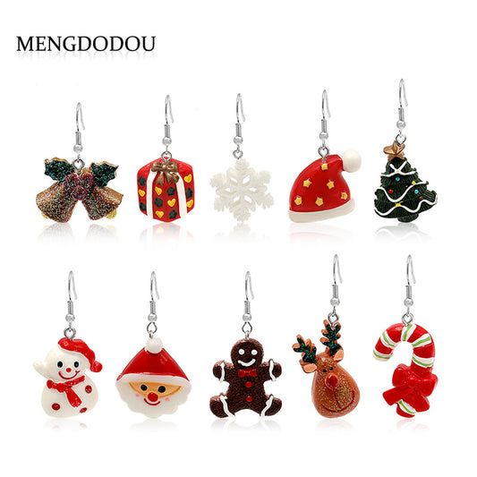 Alloy Christmas series earrings (Minimo de Compra 2) MIC-MDD078