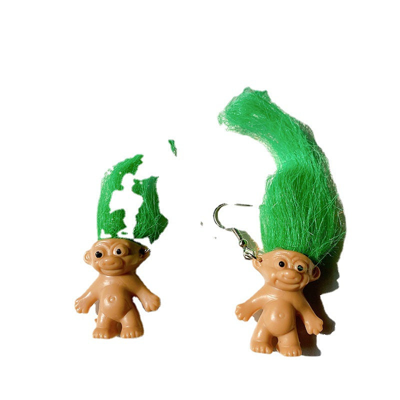 Troll hairy earrings MYA-RS-ZhiY 001