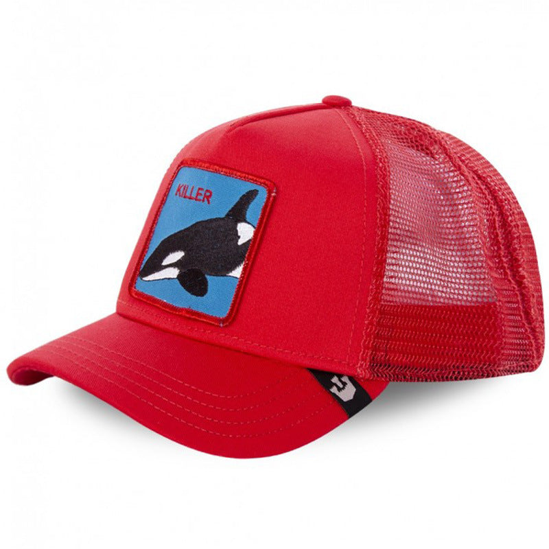 Cotton cartoon black leopard rooster Baseball cap MYA-JingK014