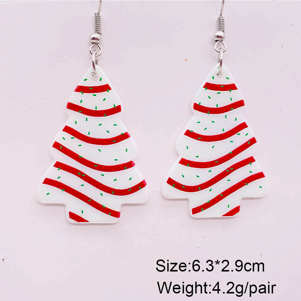 Acrylic cartoon gingerbread human earrings (Minimo de Compra 2) MYA-ChenY031