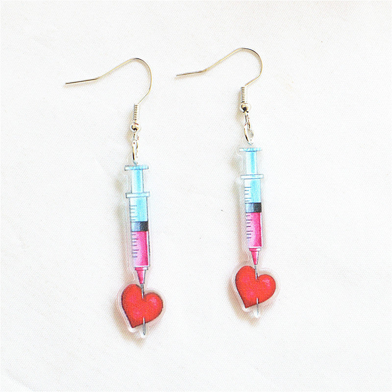 Acrylic funny medical earrings MIC-XieN055