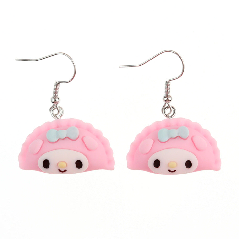 Cartoon flat jiaozi earrings US-NiQ013