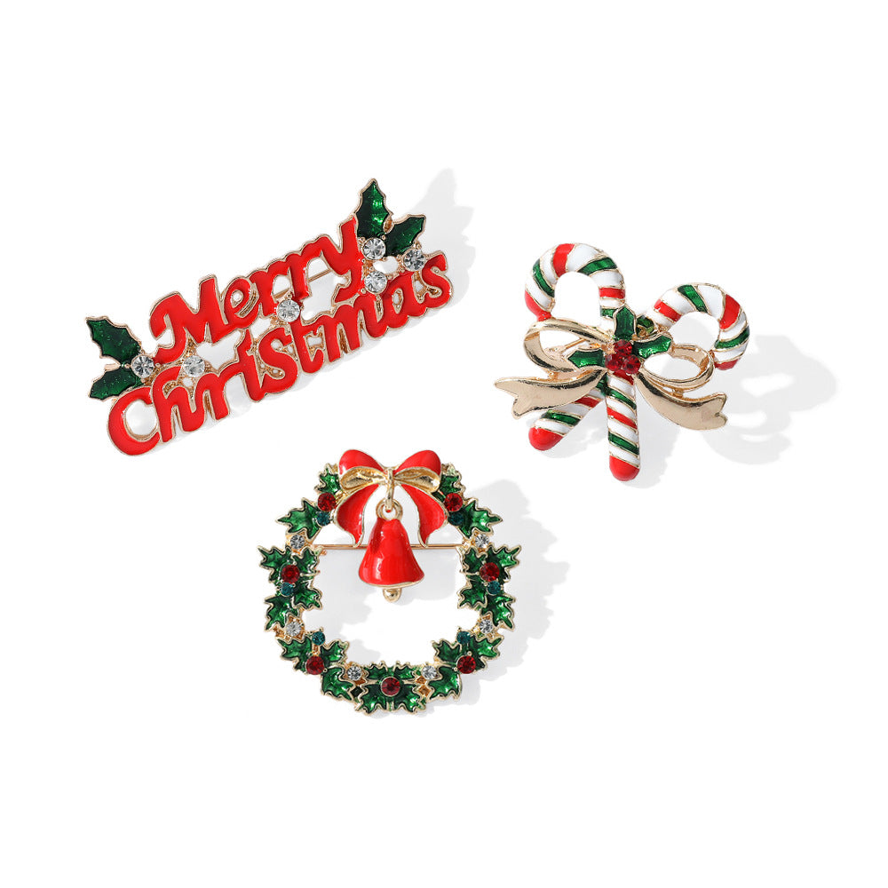 Alloy Christmas creative brooch (Minimo de Compra 2) MYA-HaoY007