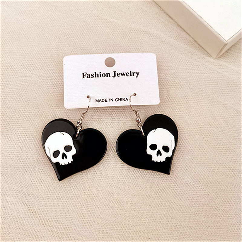 Acrylic Pumpkin Ghost Earrings MIC-ChouD024