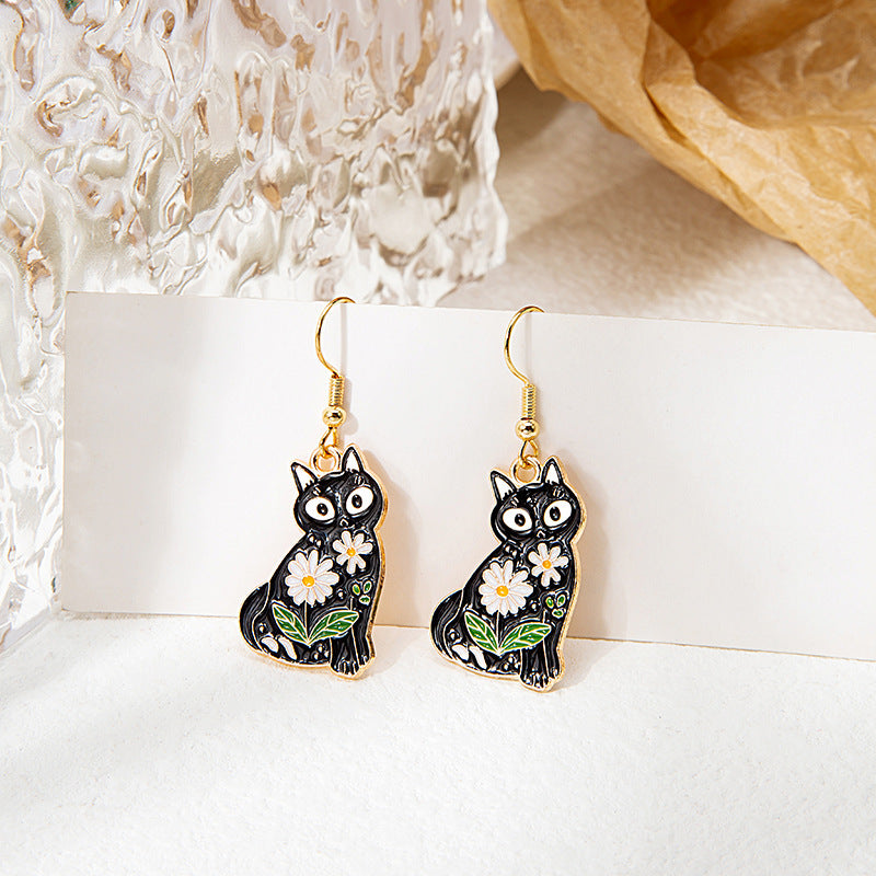 Alloy Panda Fruit Earrings MIC-MDD170