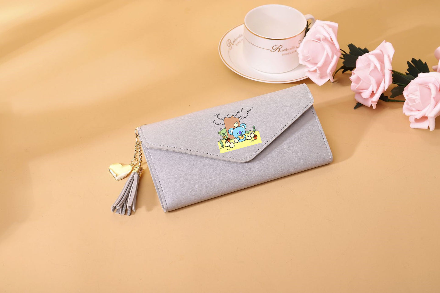 PU cartoon cute card bag tassel wallet MIC-XingY010