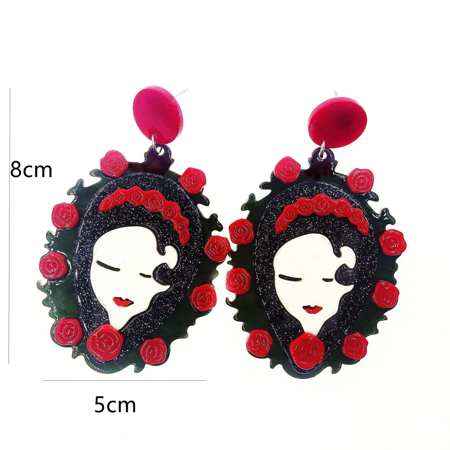 Acrylic exaggerated cartoon earrings Minimo de compra 2 MIC-BenD003