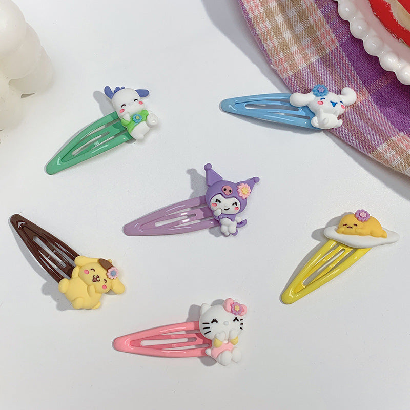 Acrylic cute cartoon hairpin MIC-DiLan008