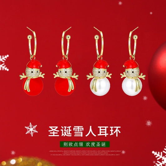 Alloy Snowflake Earrings (Minimo de Compra 2) MYA-DuoL007