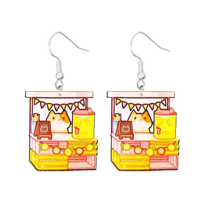 Acrylic Daily Leisure Bee Earrings (Minimo de Compra 10)  MIC-YuQ004