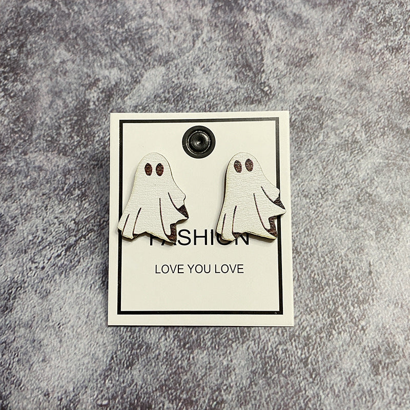 Acrylic Terror Evil Ghost Earrings (Minimo de Compra 2) MYA-XinC003