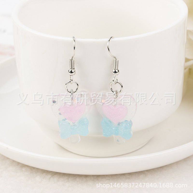 Resin Multicolor lollipop Earrings (Minimo de Compra 2) MIC-YouY005