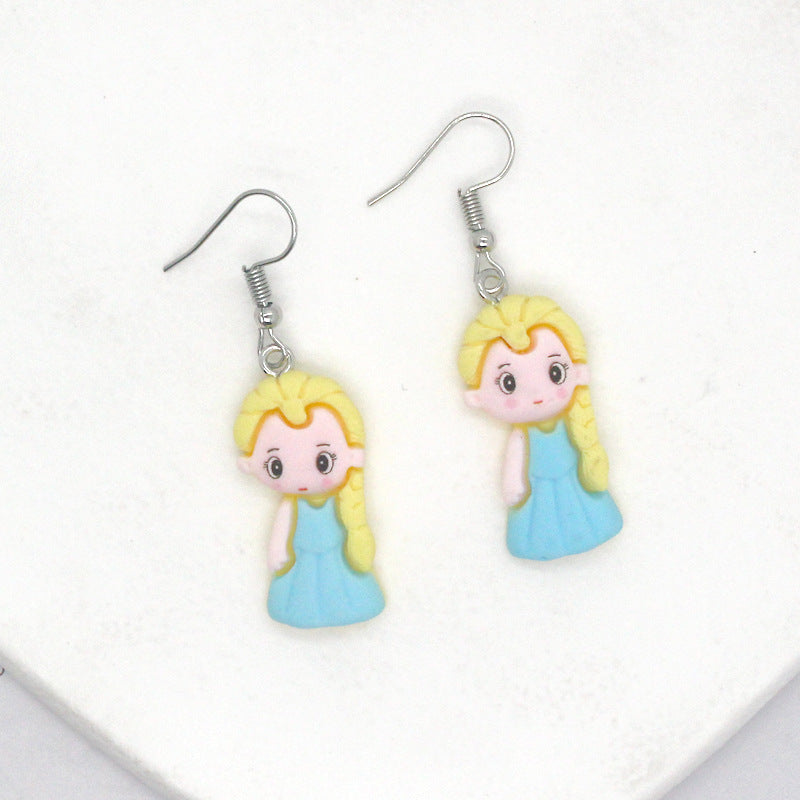 Alloy cartoon princess ear hook (Minimo de Compra 3) MIC-JueJ013