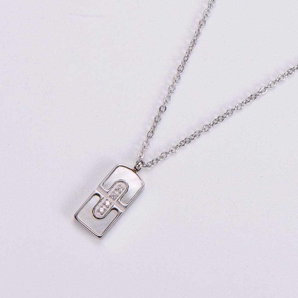 Stainless Steel Shell Pendant Necklace