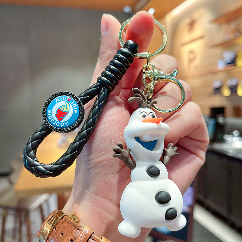 PVC cartoon ice and snow mystery keychain MIC-XuanW014